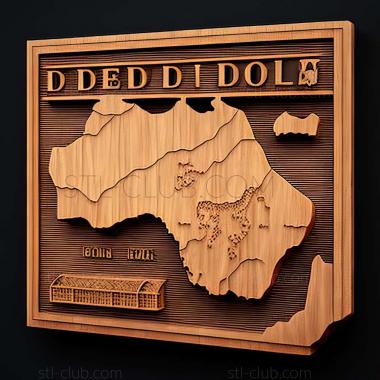 3D model Djibouti  Republic of Djibouti (STL)